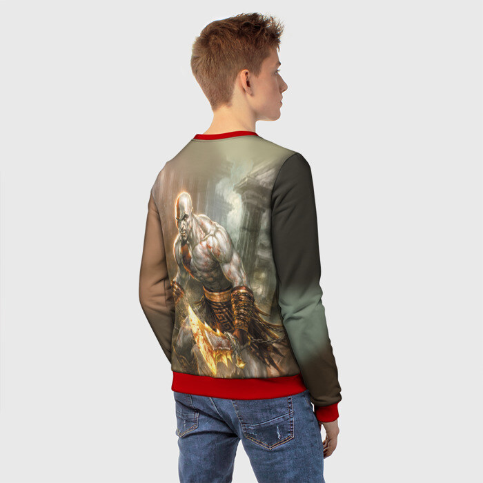 Детский свитшот 3D God of War фото