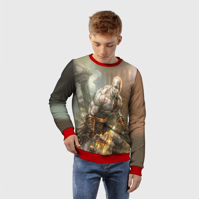 Детский свитшот 3D God of War фото