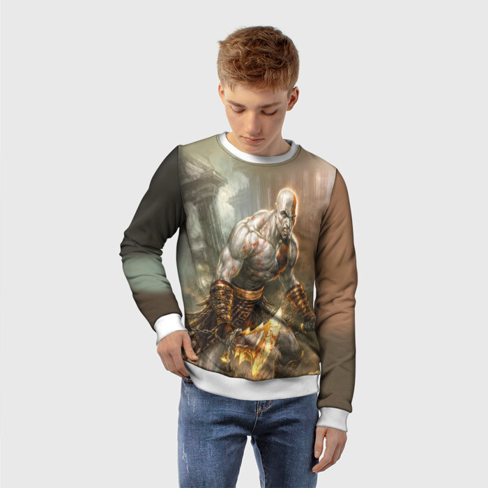 Детский свитшот 3D God of War фото