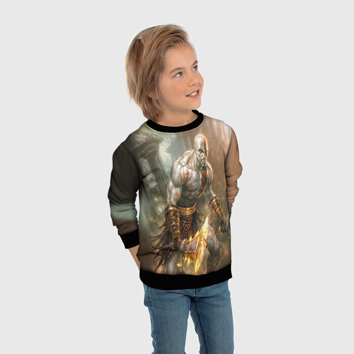 Детский свитшот 3D God of War фото