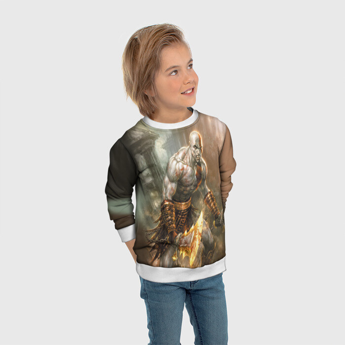 Детский свитшот 3D God of War фото
