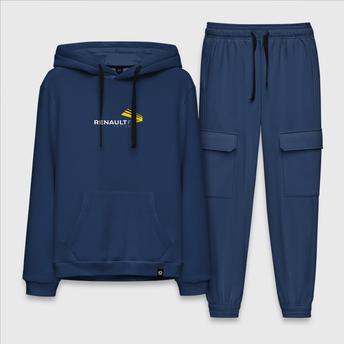 Мужской костюм хлопок с толстовкой renault фото