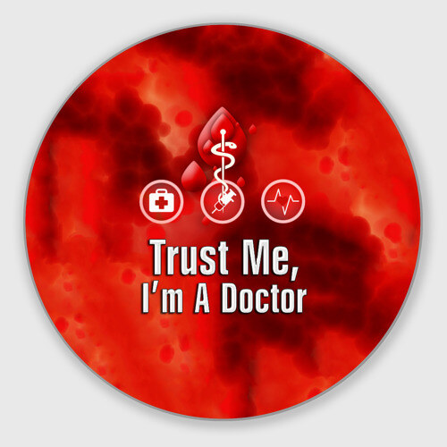 Коврик круглый Доктор фото