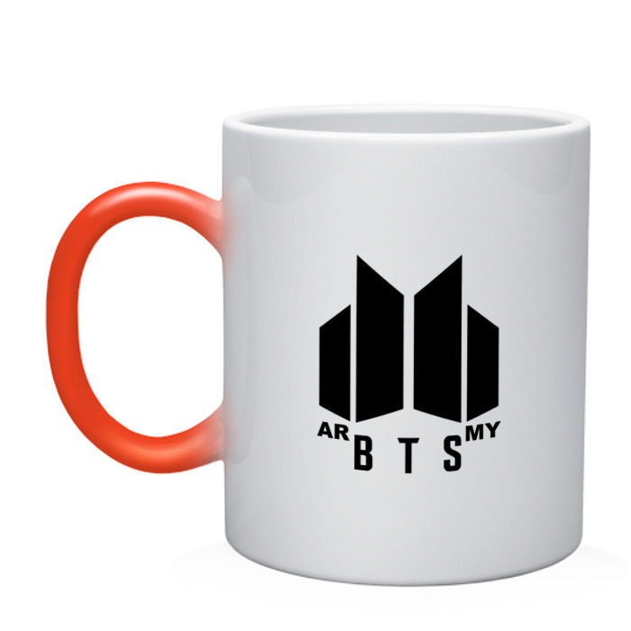 Кружка хамелеон BTS ARMY фото