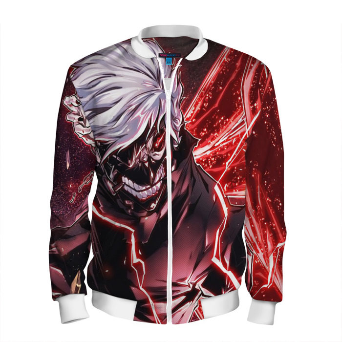 Мужской бомбер 3D ТОКИЙСКИЙ ГУЛЬ фото