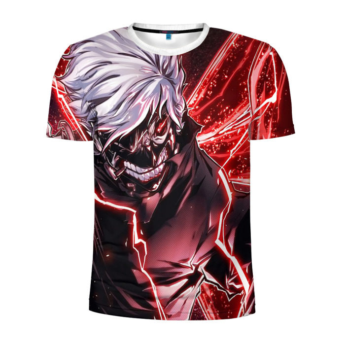 Мужская футболка 3D спортивная ТОКИЙСКИЙ ГУЛЬ фото