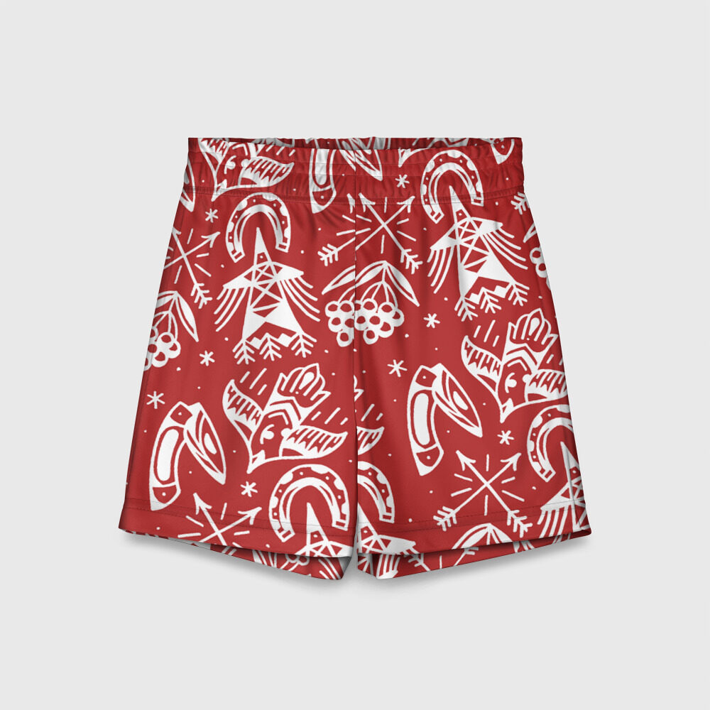 Детские спортивные шорты 3D Сибирь фото