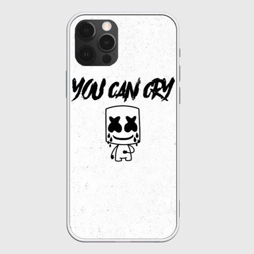 Чехол для iPhone 12 Pro Max Marshmello You can cry фото