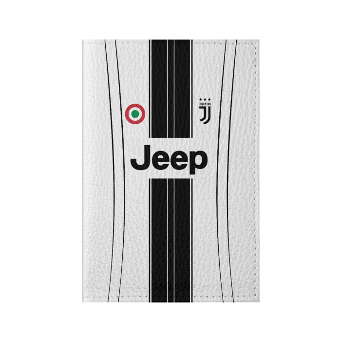 Обложка для паспорта матовая кожа Роналду Ювентус 17/18 фото