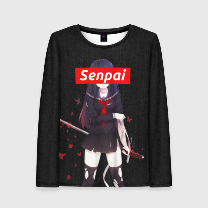 Женский лонгслив 3D СЕНПАЙ - SENPAI фото