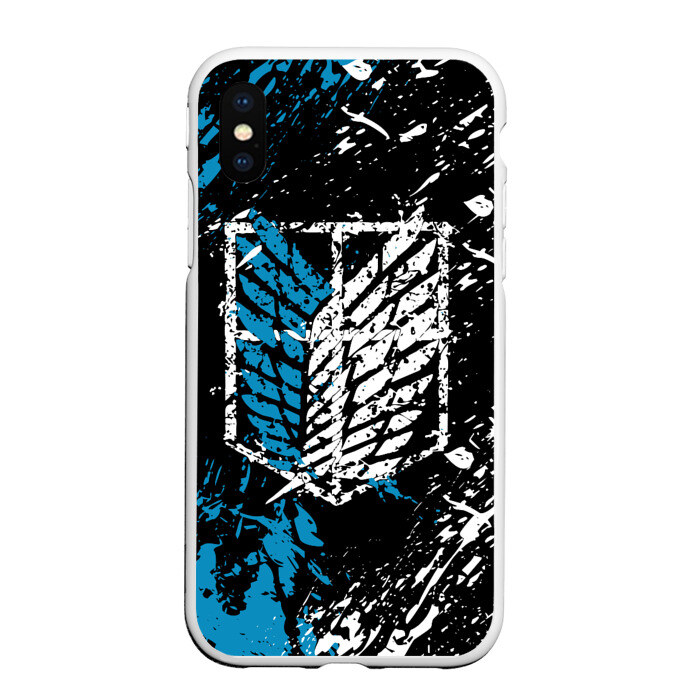 Чехол для iPhone XS Max матовый АТАКА ТИТАНОВ фото