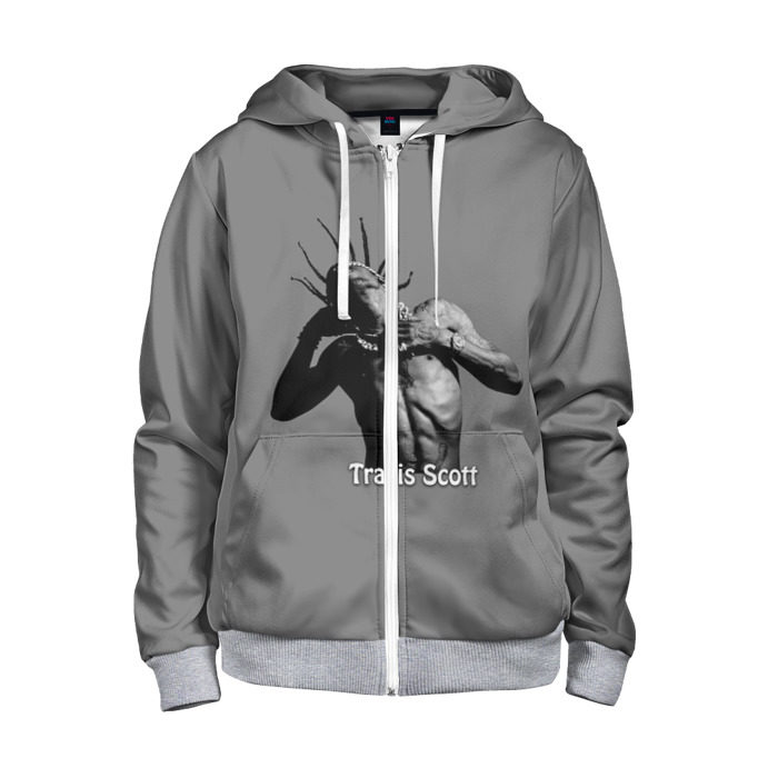 Детская толстовка 3D на молнии Travis Scott - 001 фото