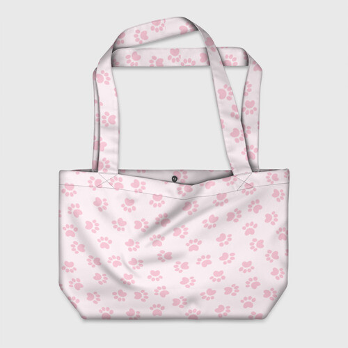 Пляжная сумка 3D Собачьи Следы фото