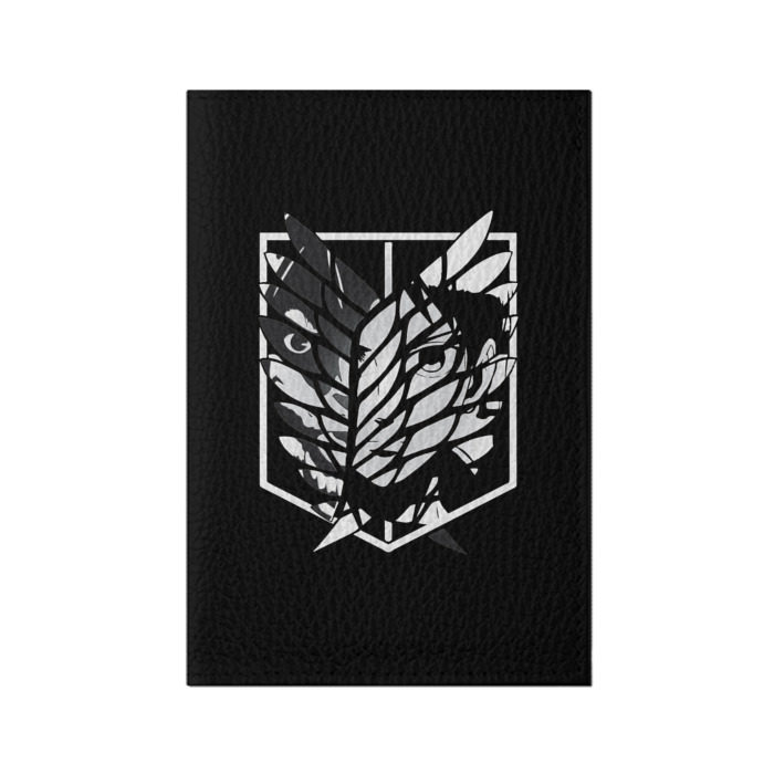 Обложка для паспорта матовая кожа Атака Титанов (1) фото