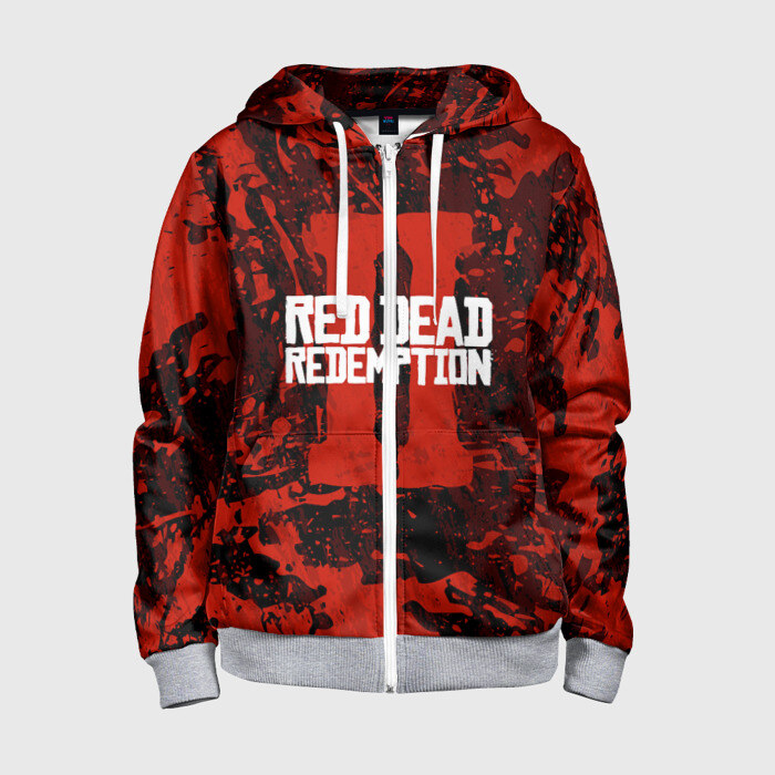 Детская толстовка 3D на молнии RED DEAD REDEMPTION 2 фото
