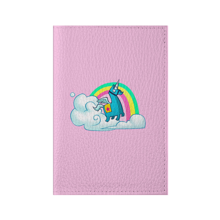 Обложка для паспорта матовая кожа Лама / Пиньята фото