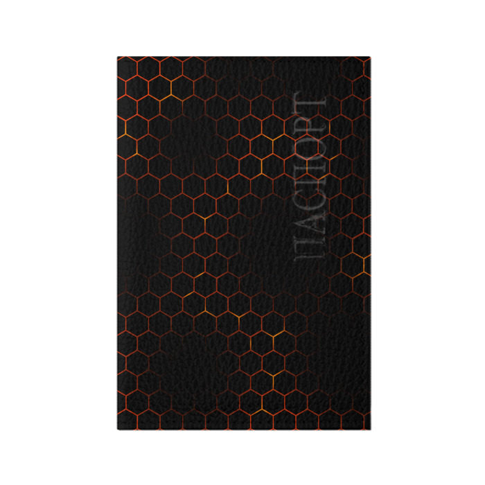 Обложка для паспорта матовая кожа СТАЛЬНАЯ БРОНЯ фото