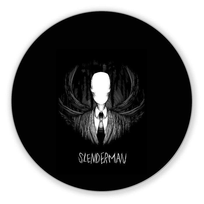 Коврик для мышки круглый SLENDER MAN фото