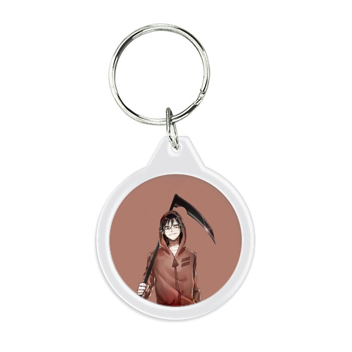 Брелок круглый Зак с косой фото