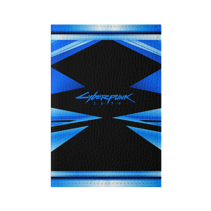 Обложка для паспорта матовая кожа CyberPunk 2077 фото