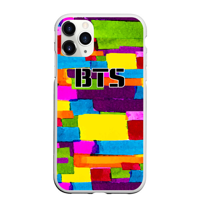 Чехол для iPhone 11 Pro матовый BTS фото
