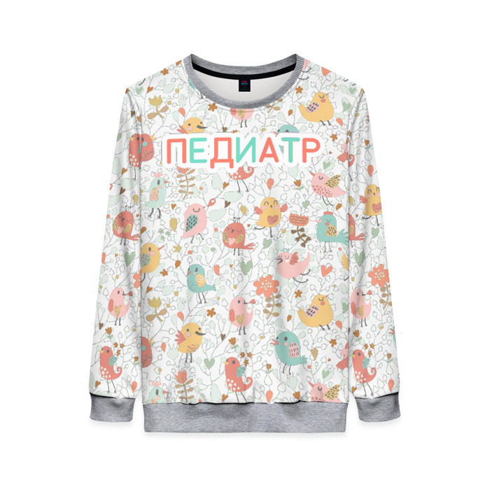 Женский свитшот 3D педиатр фото