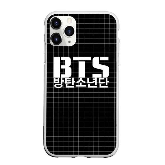 Чехол для iPhone 11 Pro матовый BTS фото