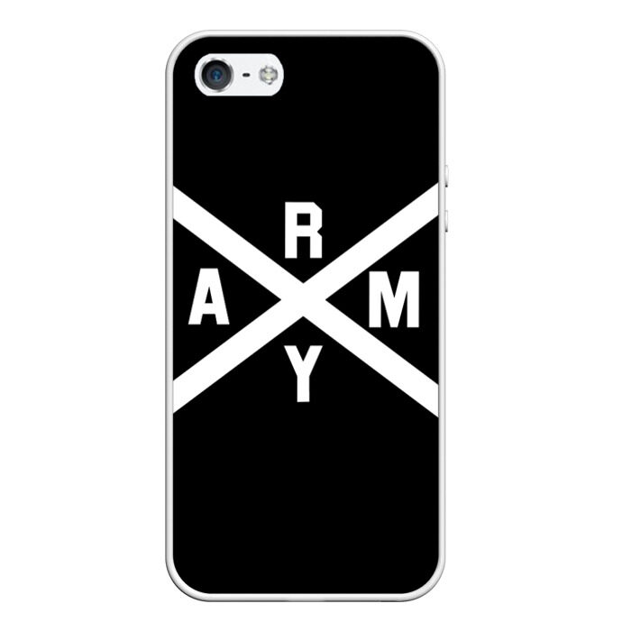 Чехол для iPhone 5/5S матовый BTS ARMY фото