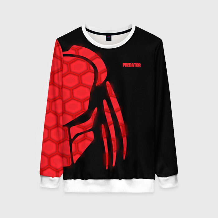 Женский свитшот 3D Хищник | Predator # фото