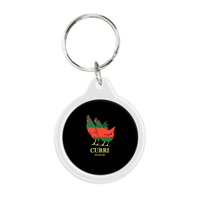 Брелок круглый Куры фото