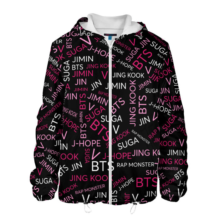 Мужская куртка 3D BTS фото
