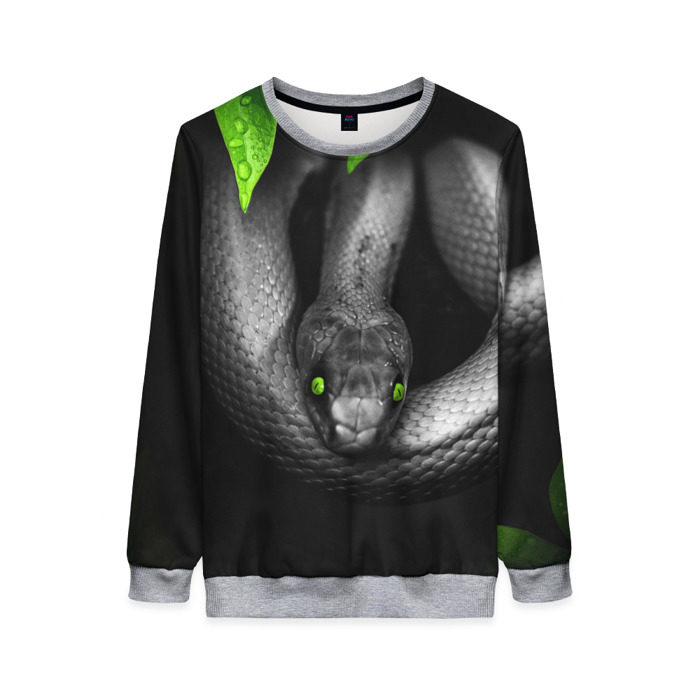 Женский свитшот 3D Змея фото