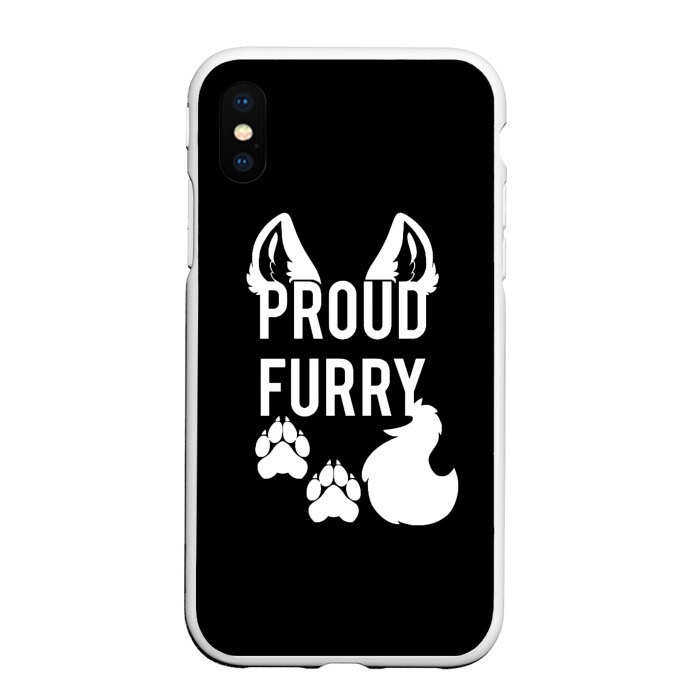 Чехол для iPhone XS Max матовый Proud Furry фото