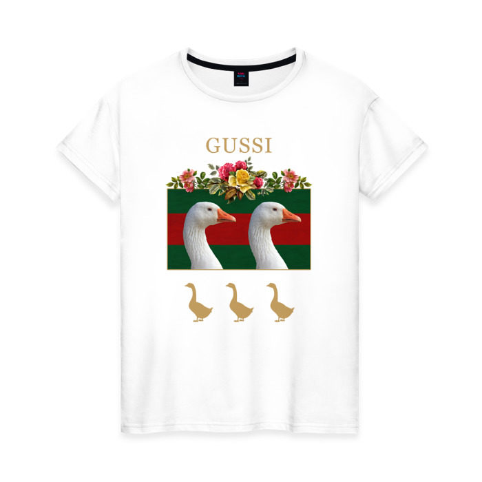 Женская футболка хлопок Gussi фото