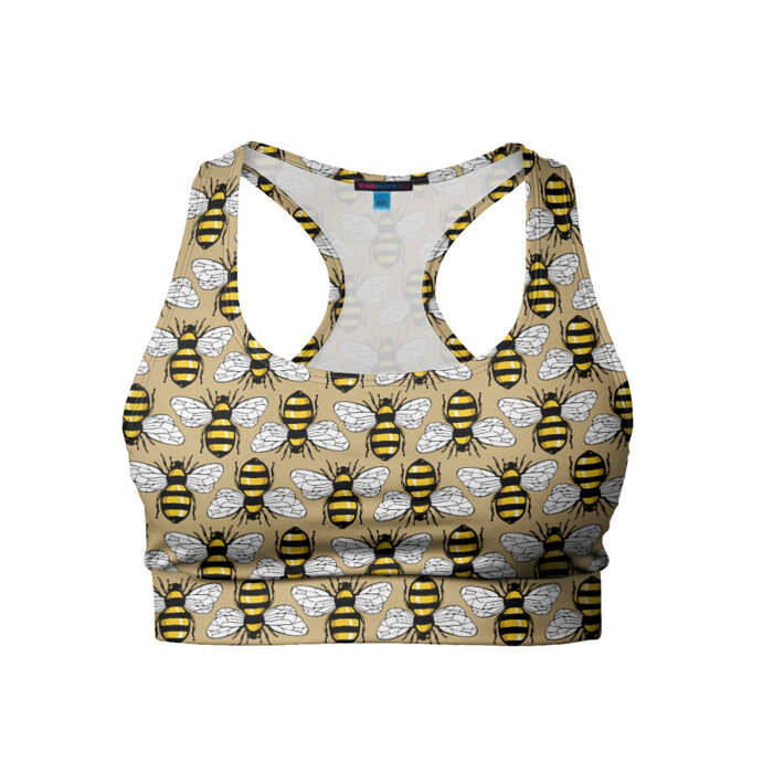 Женский спортивный топ 3D Пчёлки фото