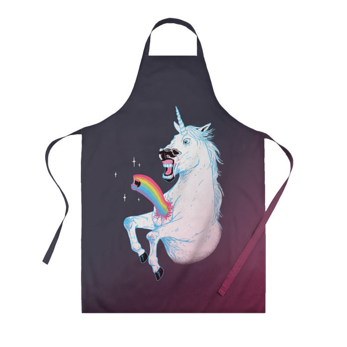 Фартук 3D Чужой Единорог фото