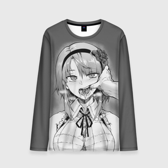 Мужской лонгслив 3D Ахегао фото