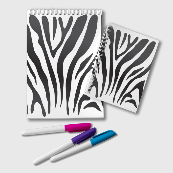 Блокнот Зебра принт фото