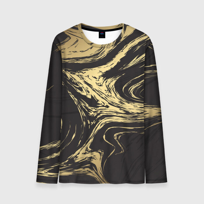 Мужской лонгслив 3D Золотые реки фото