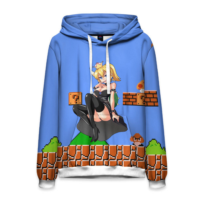 Мужская толстовка 3D Bowsette фото