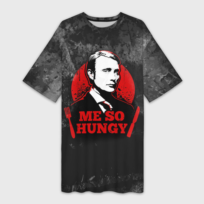 Платье-футболка 3D Ганнибал фото