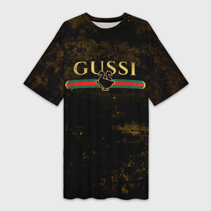 Платье-футболка 3D GUSSI GOLD фото