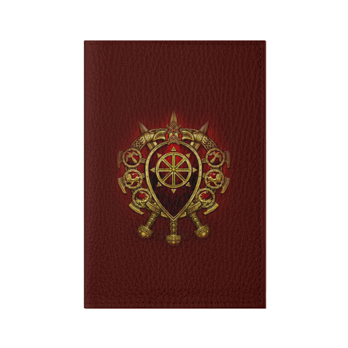 Обложка для паспорта матовая кожа русь фото