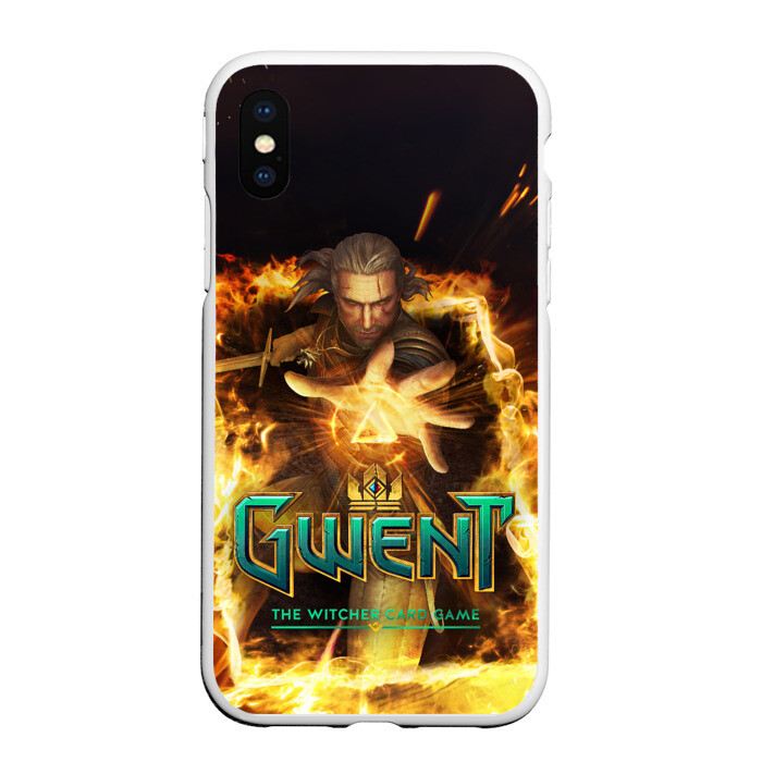 Чехол для iPhone XS Max матовый GWENT The Witcher Card Game фото