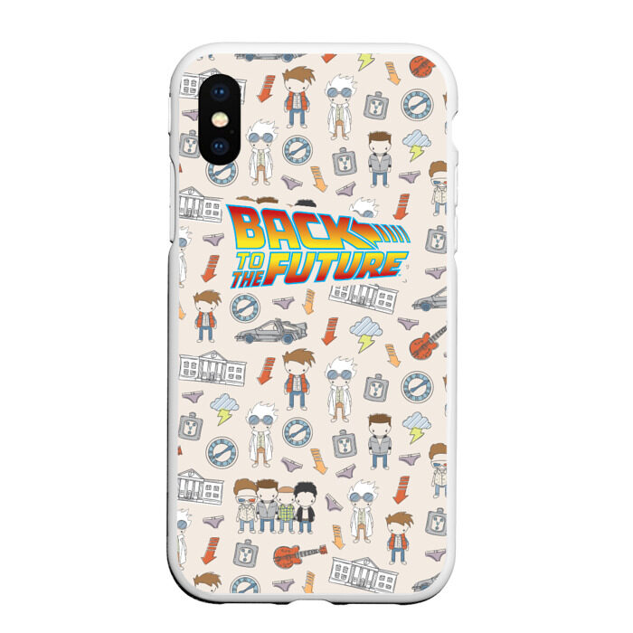 Чехол для iPhone XS Max матовый Back to the future_5 фото