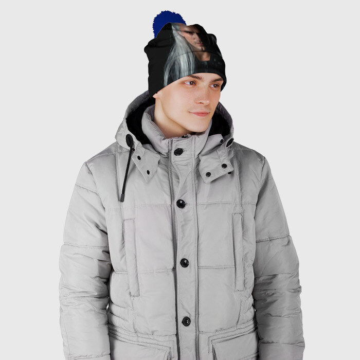 Шапка 3D c помпоном The Witcher. Geralt of Rivia фото