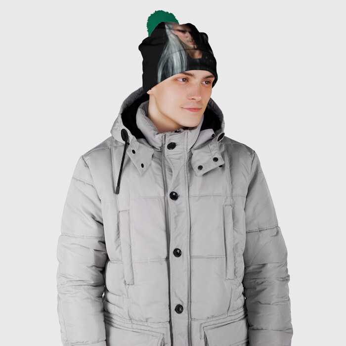 Шапка 3D c помпоном The Witcher. Geralt of Rivia фото