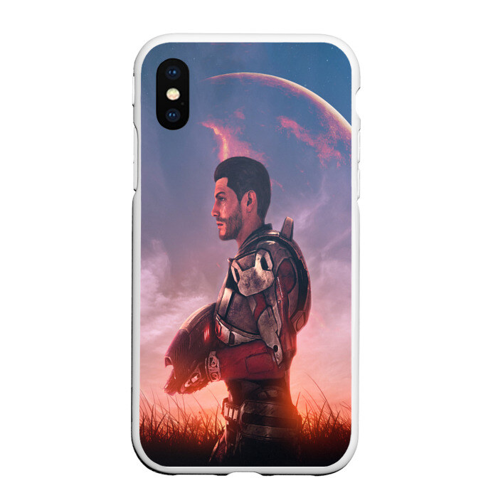 Чехол для iPhone XS Max матовый КАПИТАН ШЕПАРД! фото