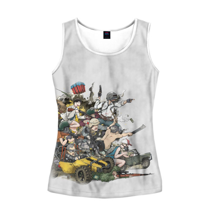 Женская майка 3D Погоня фото