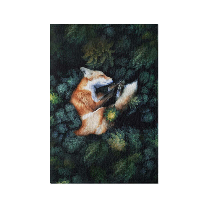 Обложка для паспорта матовая кожа Лисичка в Лесу фото